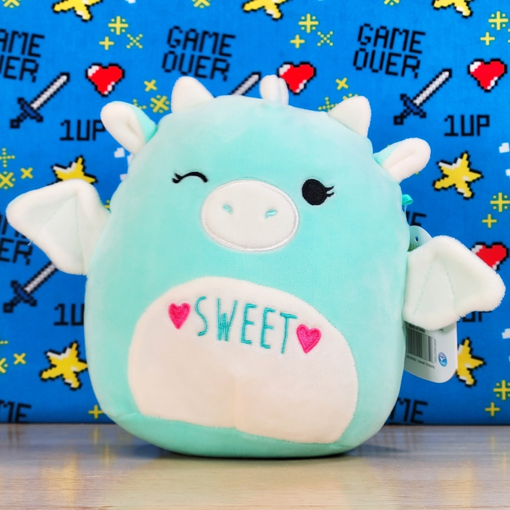 Squishmallow Palasha the Dragon 7" UltraSoft Valentine's Day Toy Plush NWT
